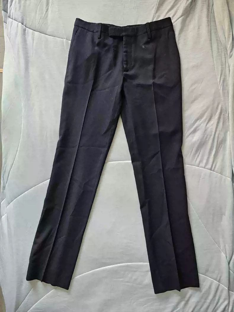 Saint Laurent Paris Saint laurent slp 15 blue wool trousers Size US 29 - 1 Thumbnail