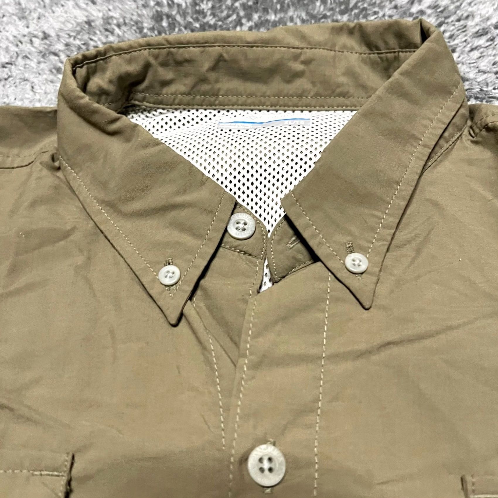 Vintage Columbia PFG Shirt Mens XL Button Up Short Sleeve Performance Brown Green Mens XL Size US XL / EU 56 / 4 - 3 Thumbnail