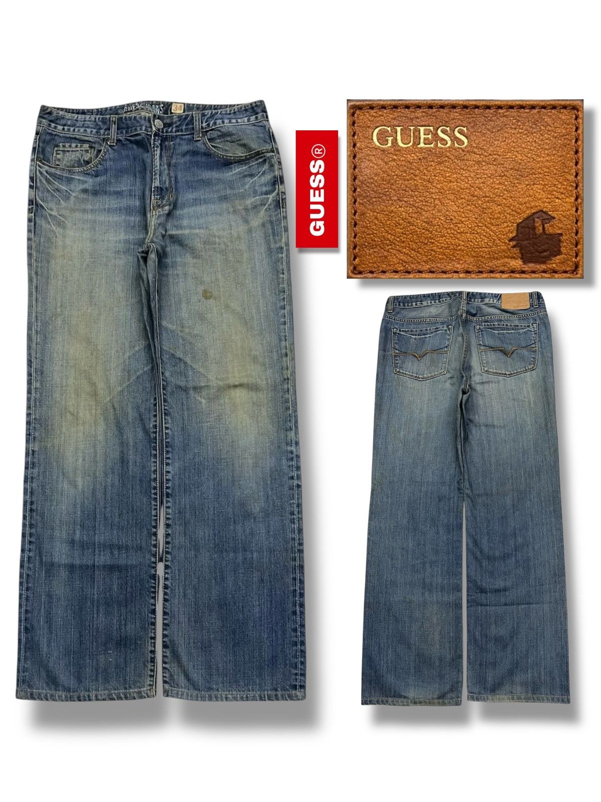 Guess Vintage GUESS Jeans “My Name Is Legend” | 90s Y2K | Size 35 Size US 35 - 1 Thumbnail