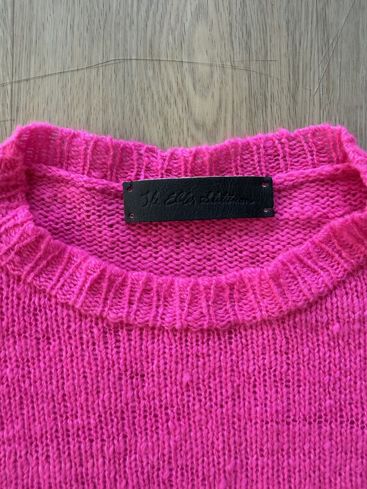 The Elder Statesman Hot Pink Picasso Cashmere Crewneck Size US L / EU 52-54 / 3 - 2 Thumbnail
