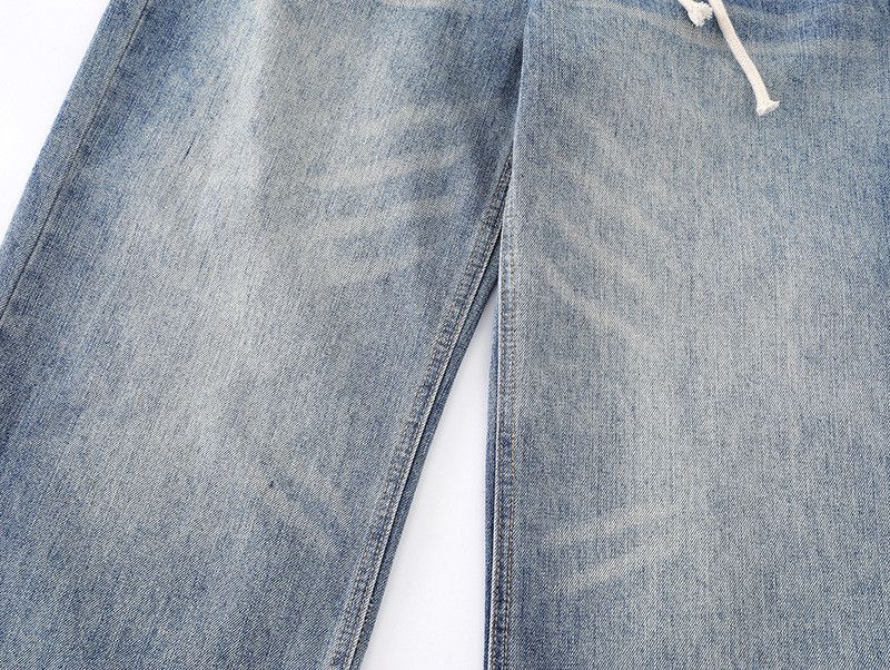 Vintage Men's American Retro High-Street Washed Lace-Up Jeans Size US 32 / EU 48 - 3 Thumbnail