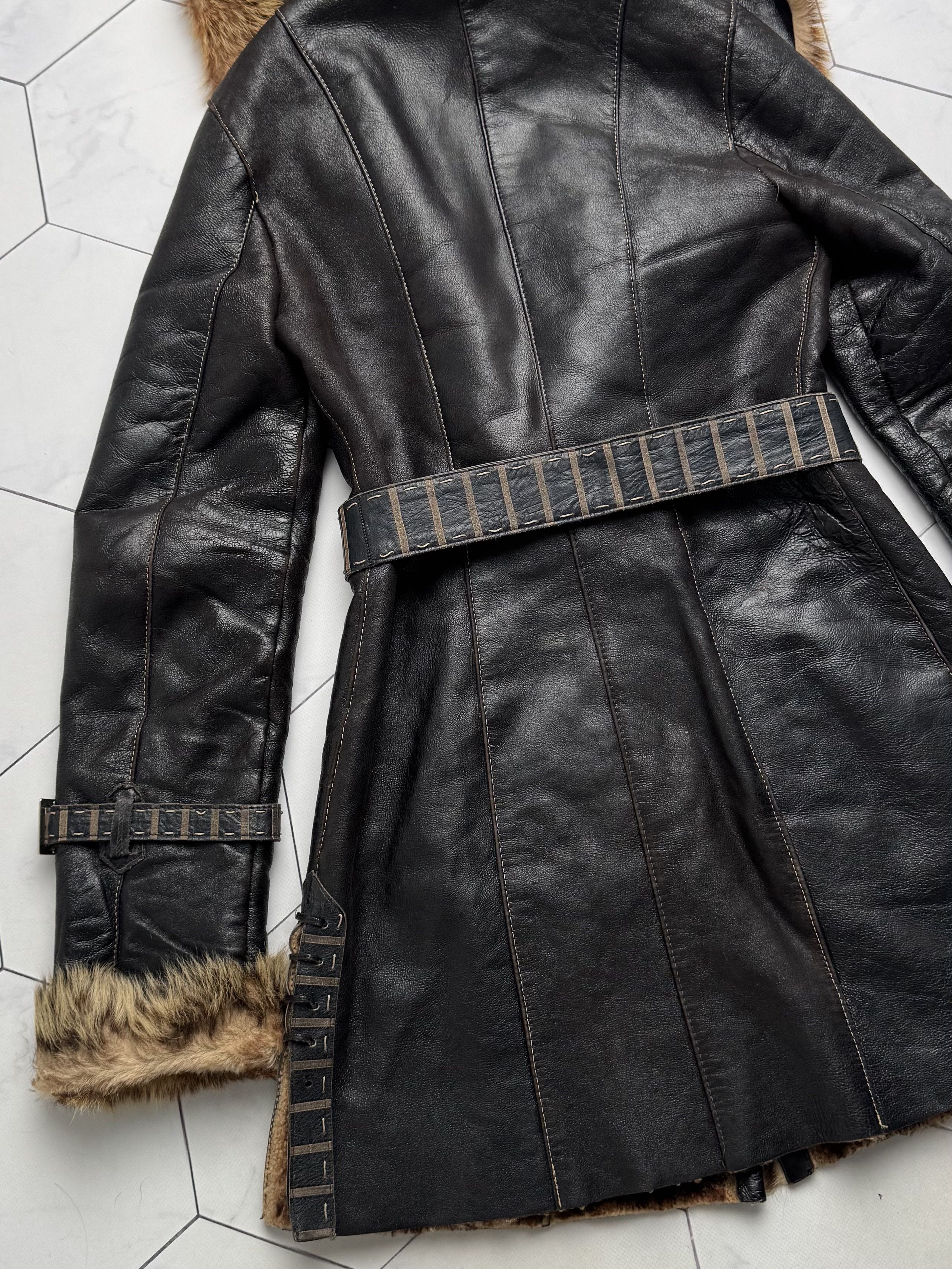 Vintage Vintage Real Sheepskin Hooded Coat With Belted (B550)E2D15 Size S / US 4 / IT 40 - 13 Thumbnail