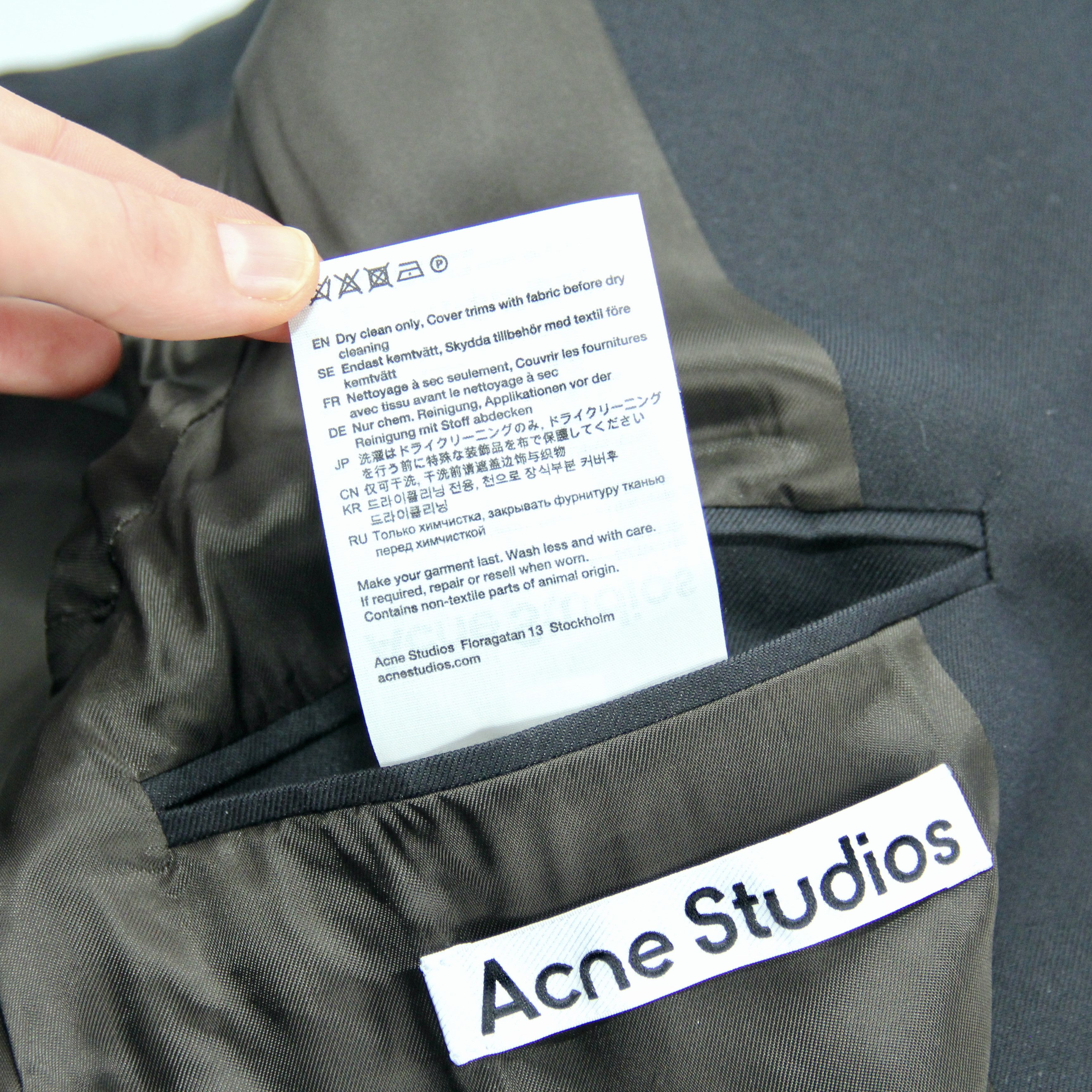 Acne Studios Acne Studios Double Breasted Blazer Navy NEW Size 48R - 9 Thumbnail