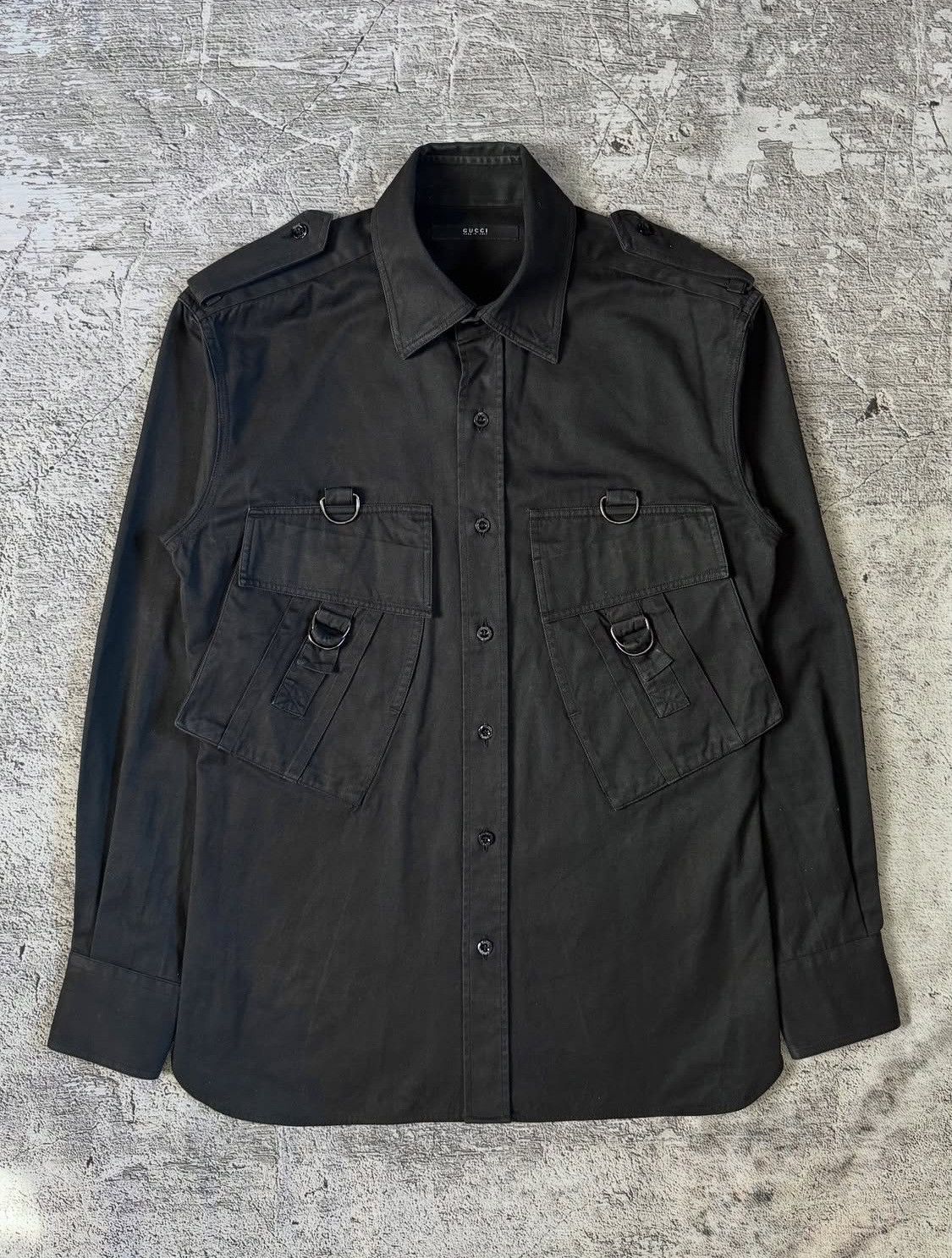 Gucci Gucci Tom Ford Cargo Ring Shirt SS02 Size US M / EU 48-50 / 2 - 1 Thumbnail