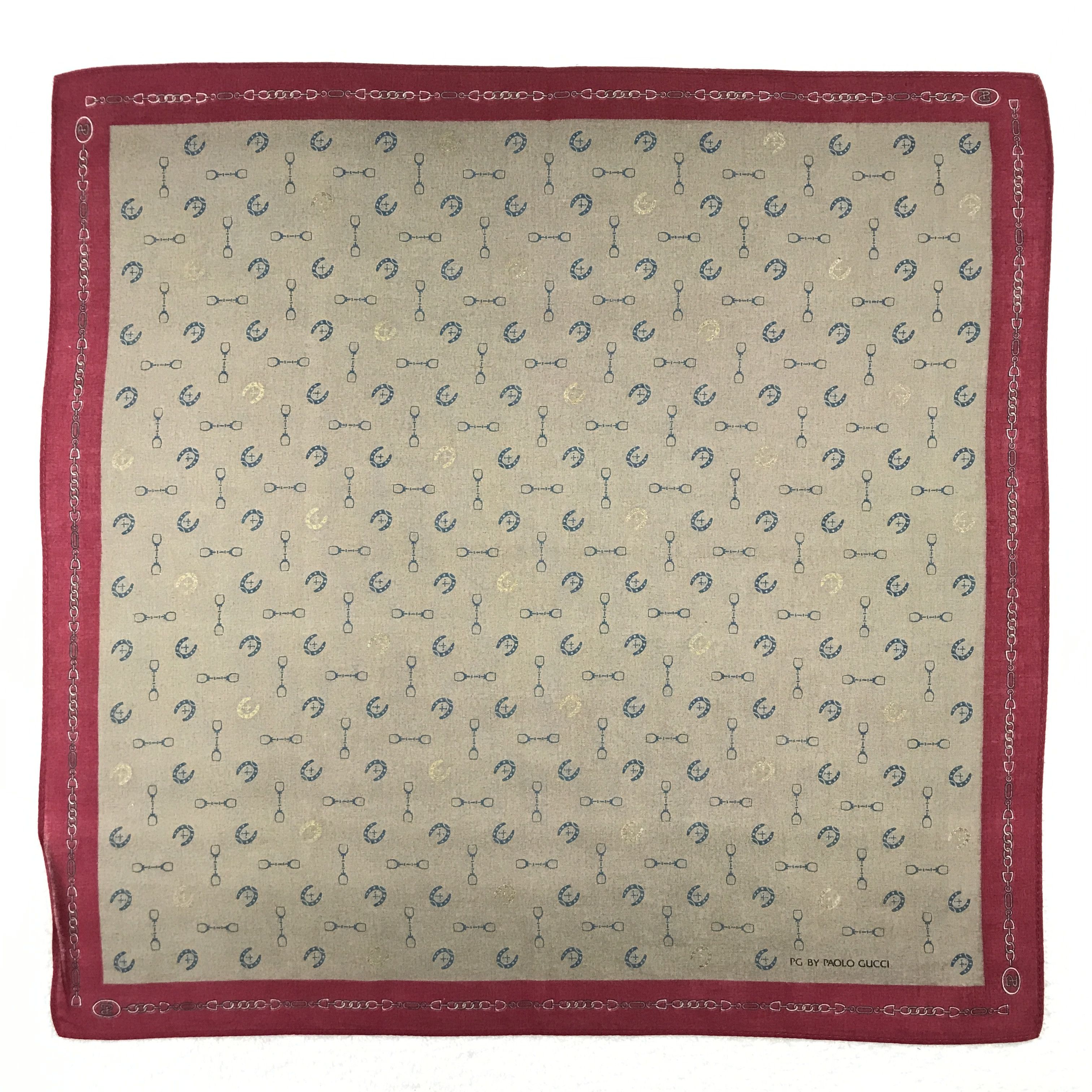 Paolo Gucci × Vintage Vintage Paolo Gucci Bandana Neckerchief Handkerchief Size ONE SIZE - 1 Thumbnail