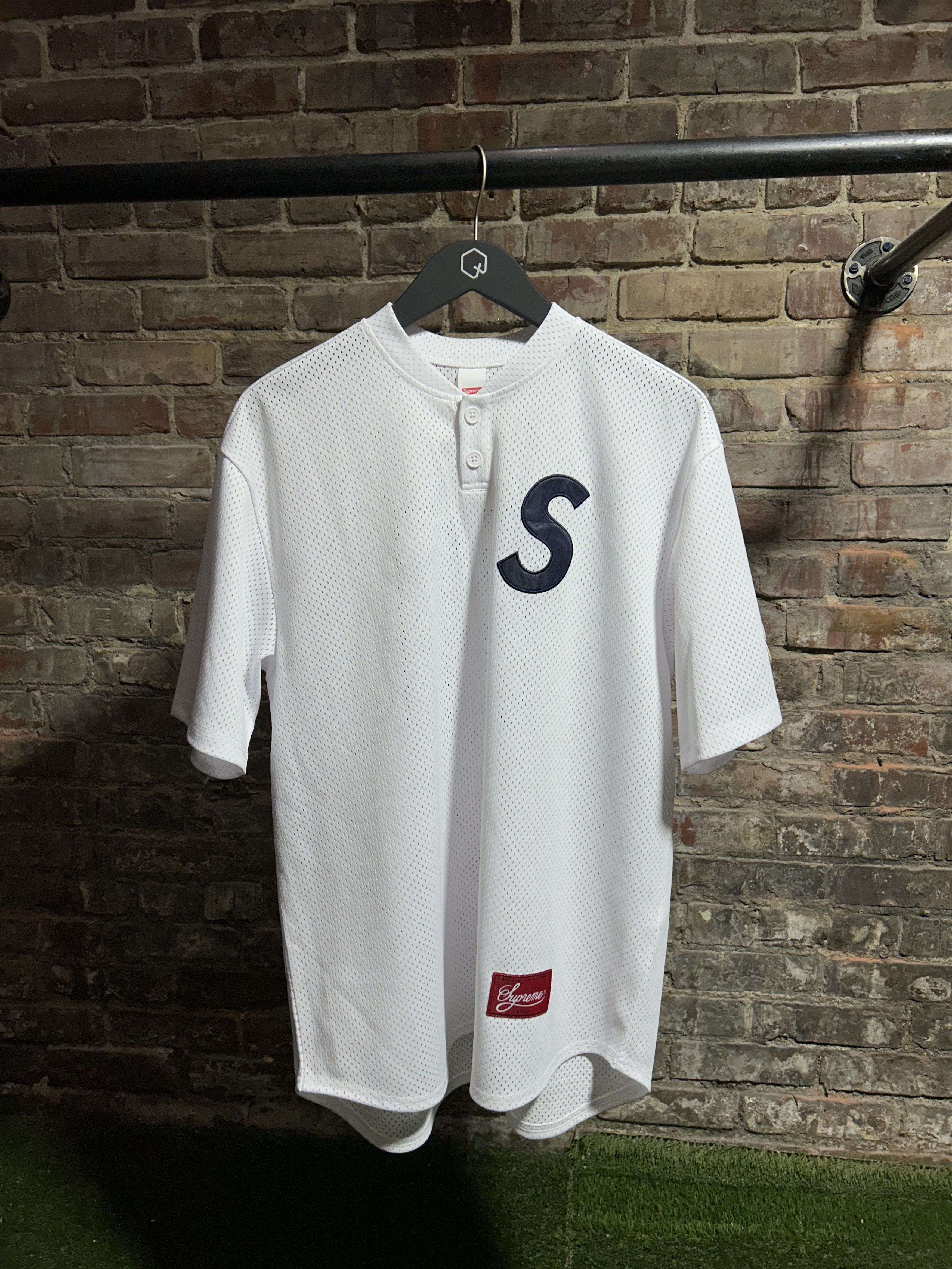Supreme Supreme Ultrasuede Mesh Baseball Jersey SS24 | Grailed