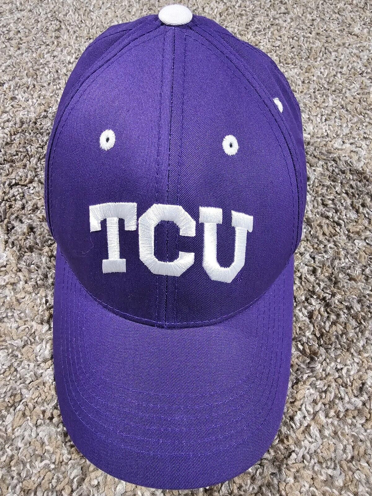 Designer TCU Horned Frogs Captivating Headgear Strapback Purple Hat Size ONE SIZE - 2 Thumbnail