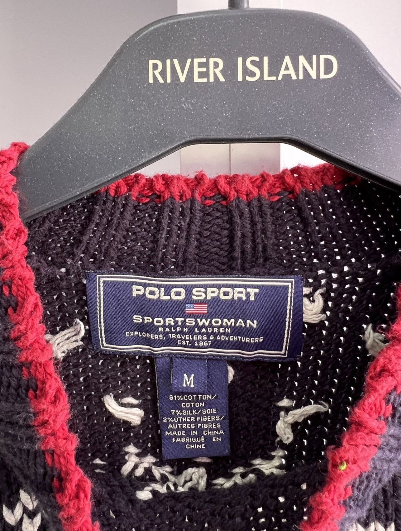 Other Vintage Polo Sport Sweater Women’s Navy American Flag Size M / US 6-8 / IT 42-44 - 4 Thumbnail