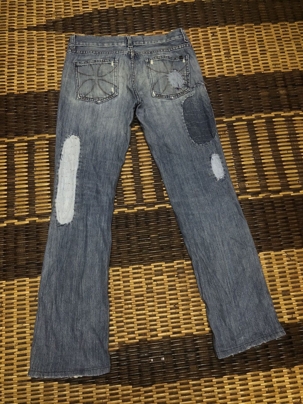 Designer × Vintage VINTAGE HABITUAL WITH PROJECT ALABAMA PATCHWORK JEANS Size 29" - 14 Thumbnail