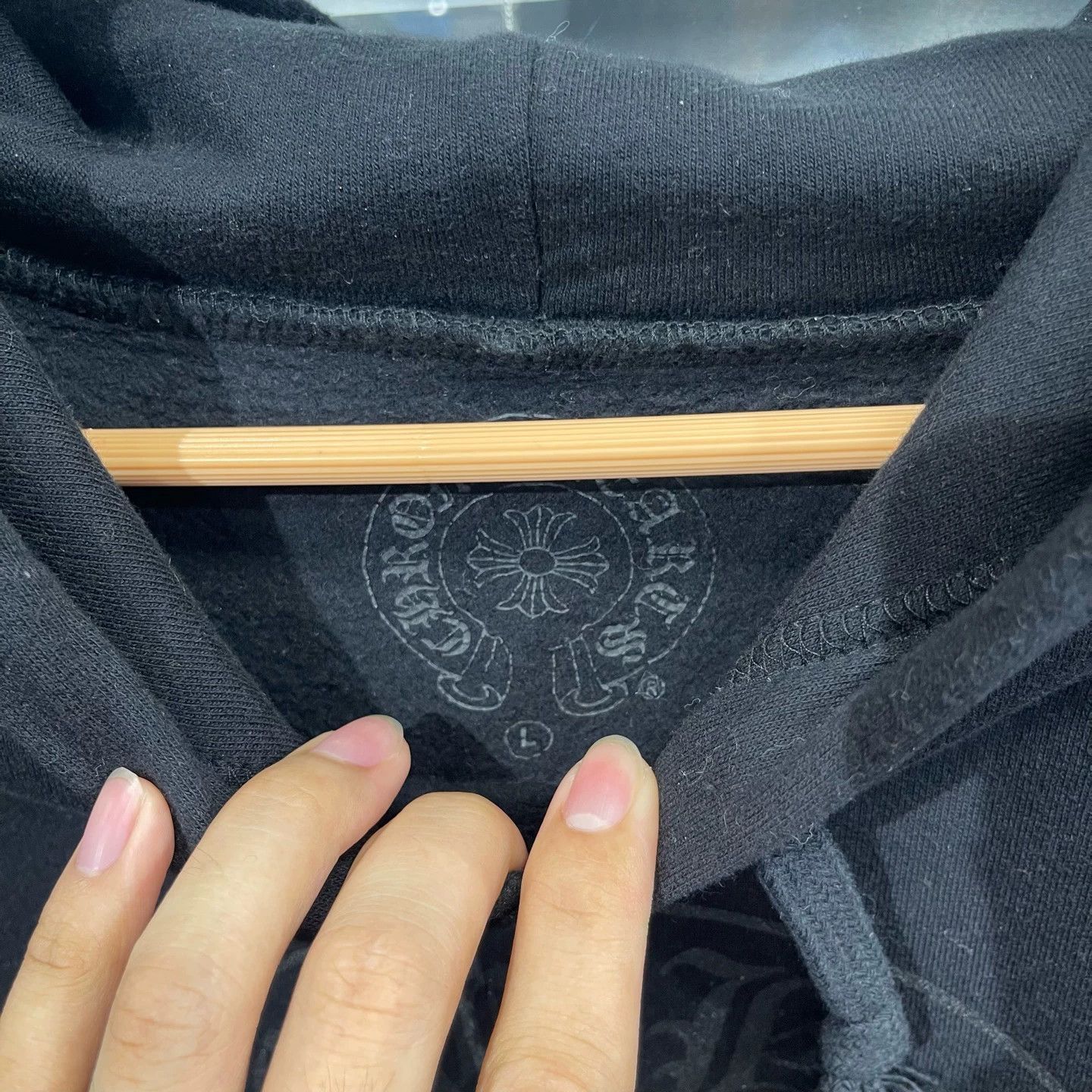 Chrome Hearts Chrome Hearts Red Lips Hidden Sleeve Hoodie (L, Like New) Size US L / EU 52-54 / 3 - 3 Thumbnail