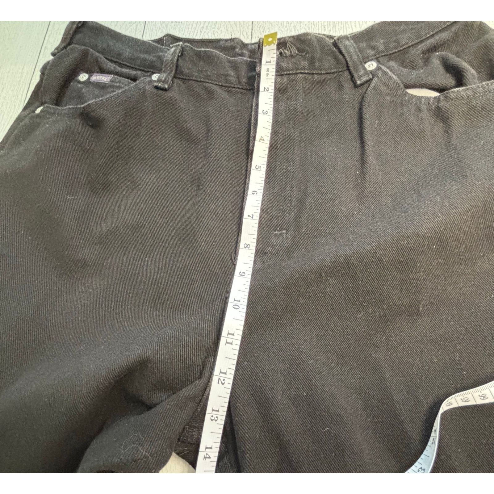 Other Riders Denim Black Jeans Size 14M 100% Cotton Size 36" / US 14 / IT 50 - 5 Thumbnail