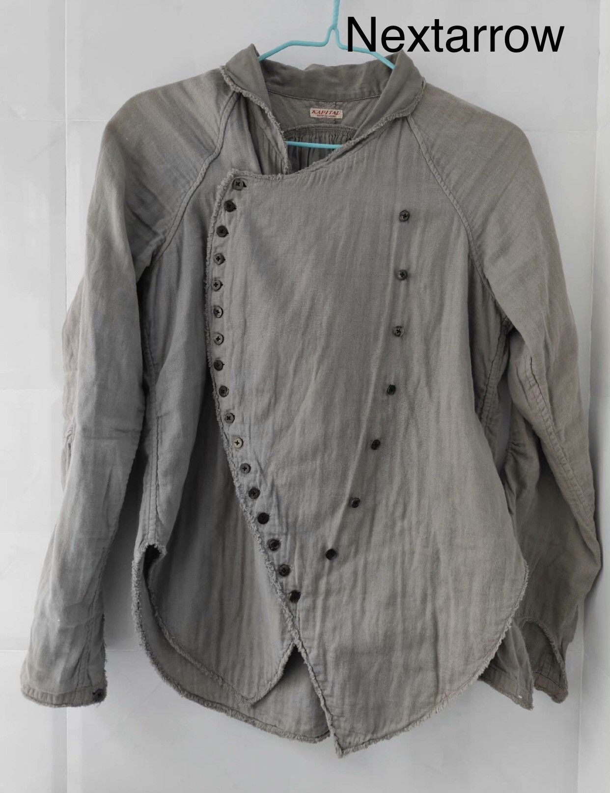 Kapital Kapital genuine Japanese linen retro round breasted jacket Size US S / EU 44-46 / 1 - 1 Thumbnail