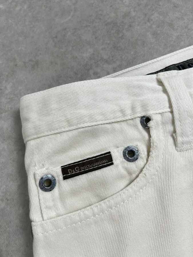 Dolce & Gabbana AW2003 Dolce & Gabbana White Distressed Pants Size US 32 / EU 48 - 10 Thumbnail