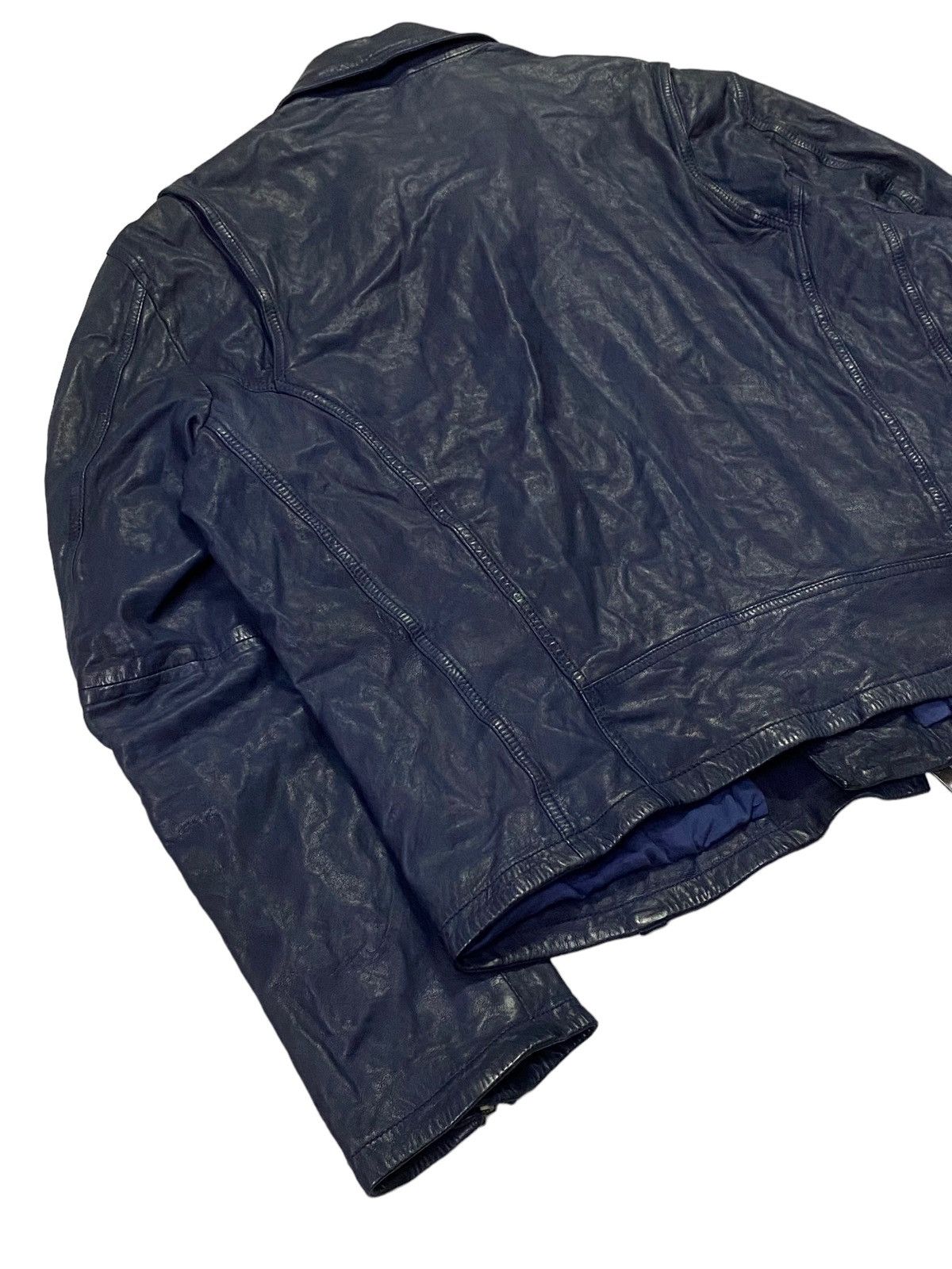 Alexander McQueen Alexander McQueen Double Coller Leather Jacket Size US XL / EU 56 / 4 - 22 Thumbnail