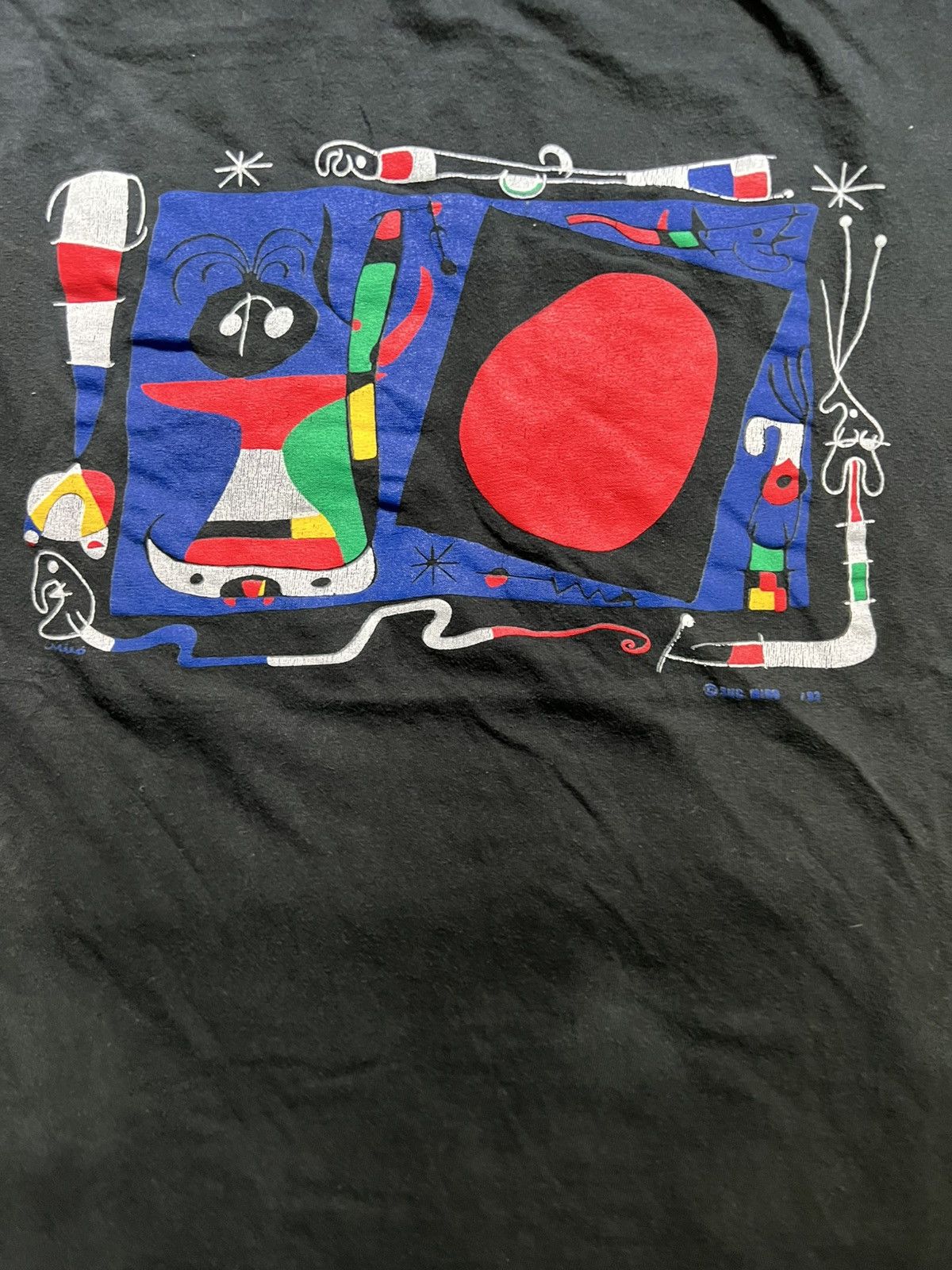 Vintage Vintage 1993 Art Succ Joan Miro Tshirt Size US XL / EU 56 / 4 - 3 Thumbnail