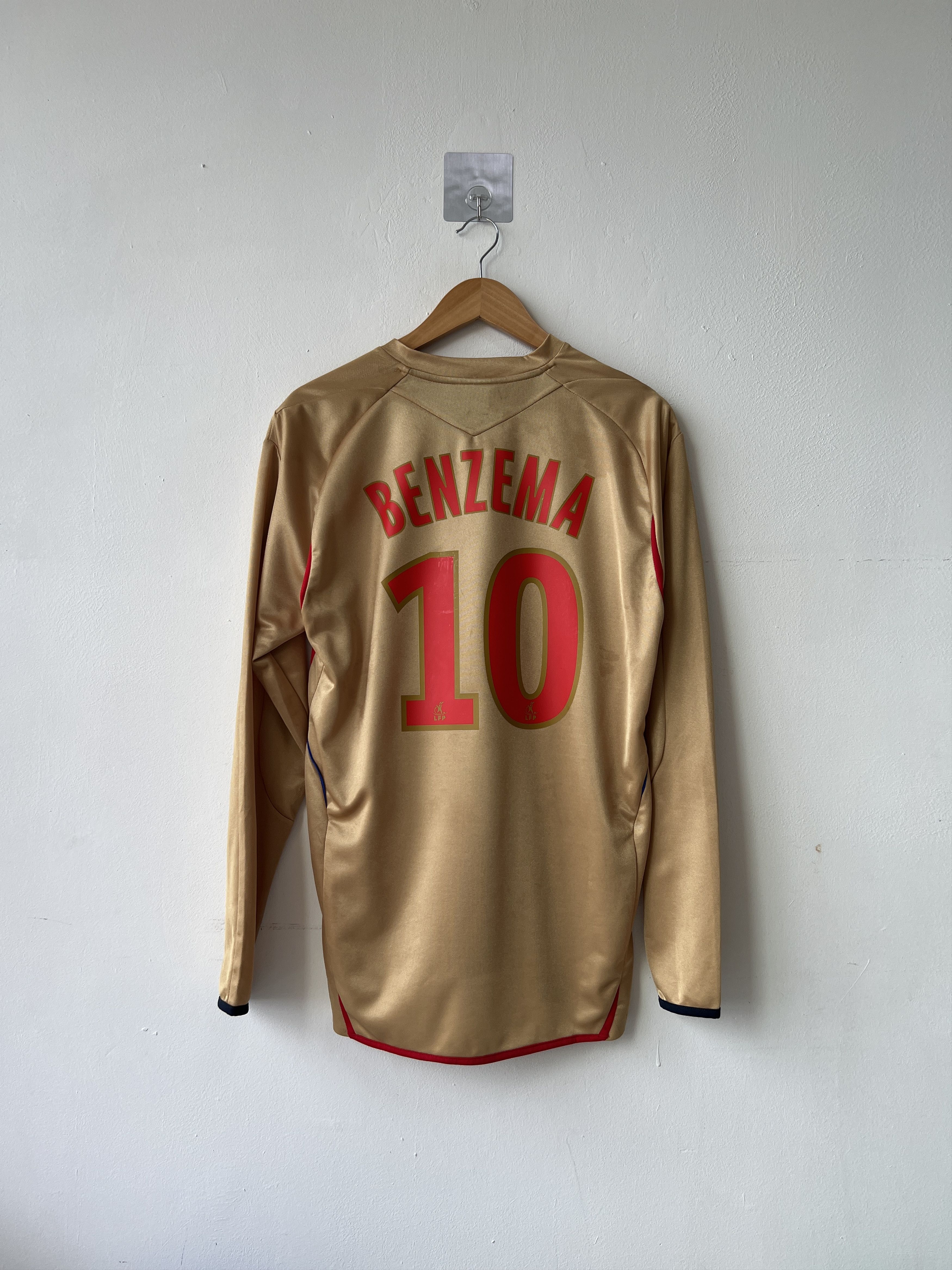 (M) Olympique Lyon 2007-08 Away Long Sleeve Kit Benzema #10