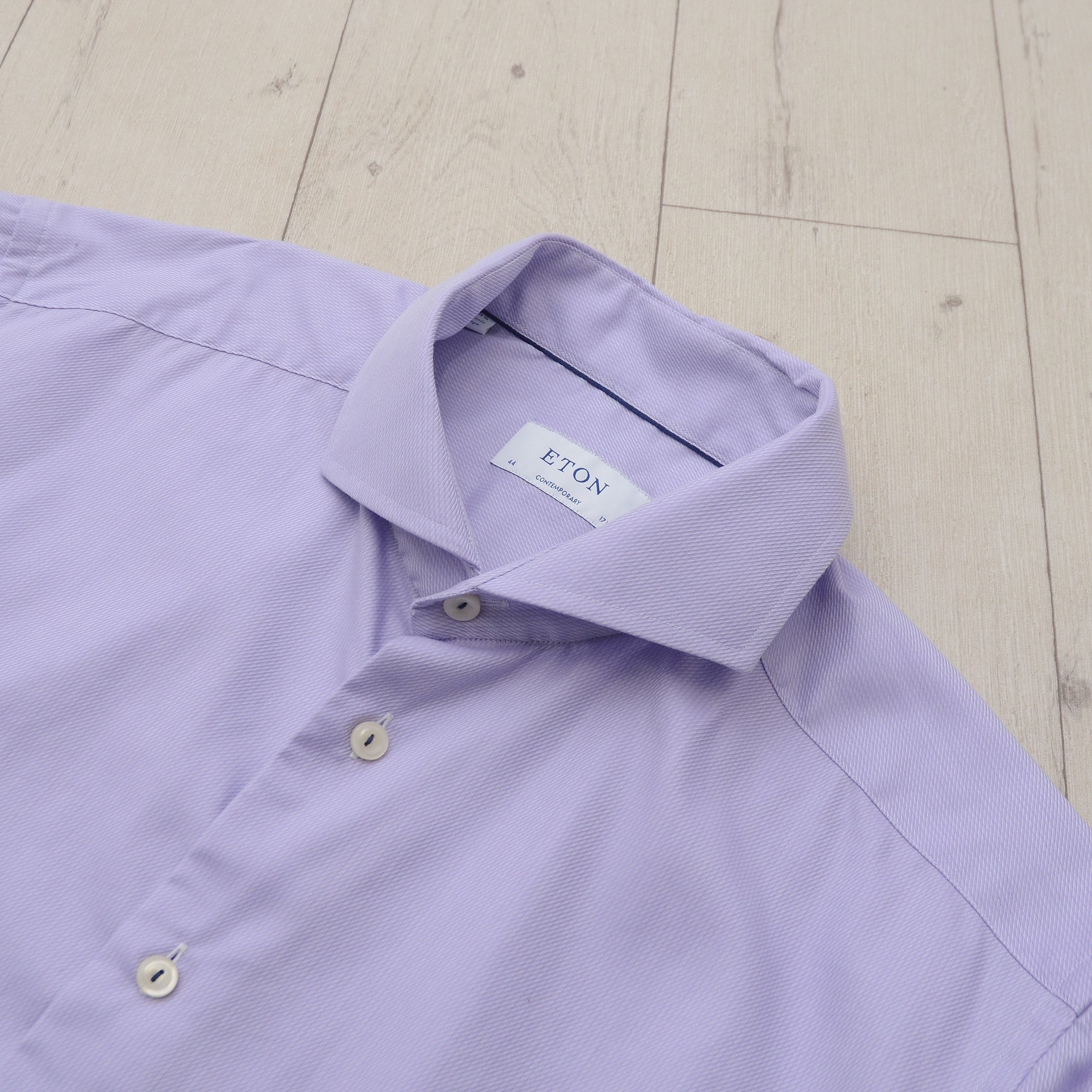 Eton Eton Contemporary Twill Formal Button Up Long Sleeve Shirt Size US L / EU 52-54 / 3 - 10 Thumbnail