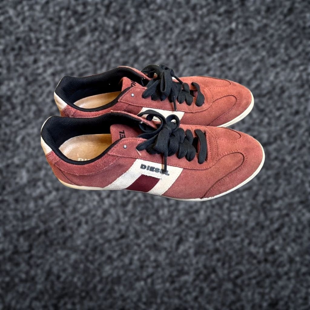 Diesel VINTAGE Diesel Men Sneakers Red Suede Logo Luxury Casual Stylish 10.0US ITA 90s 00s Size US 10 / EU 43 - 1 Thumbnail