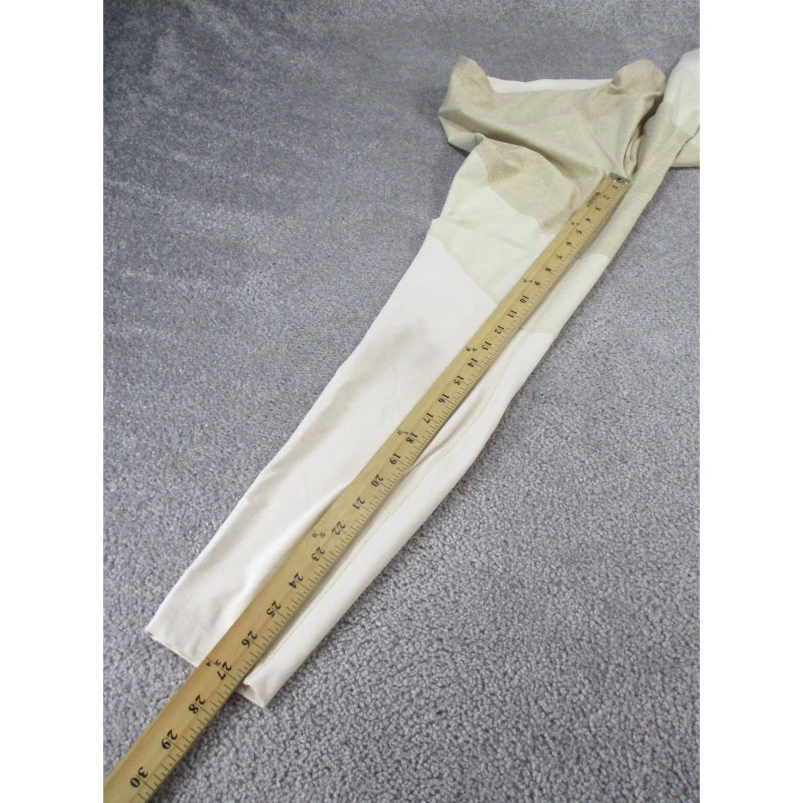Outdoor Voices Outdoor Voices Compression Leggings Womens Medium Beige Colorblock Activewear Gym Size 32" / US 10 / IT 46 - 3 Thumbnail