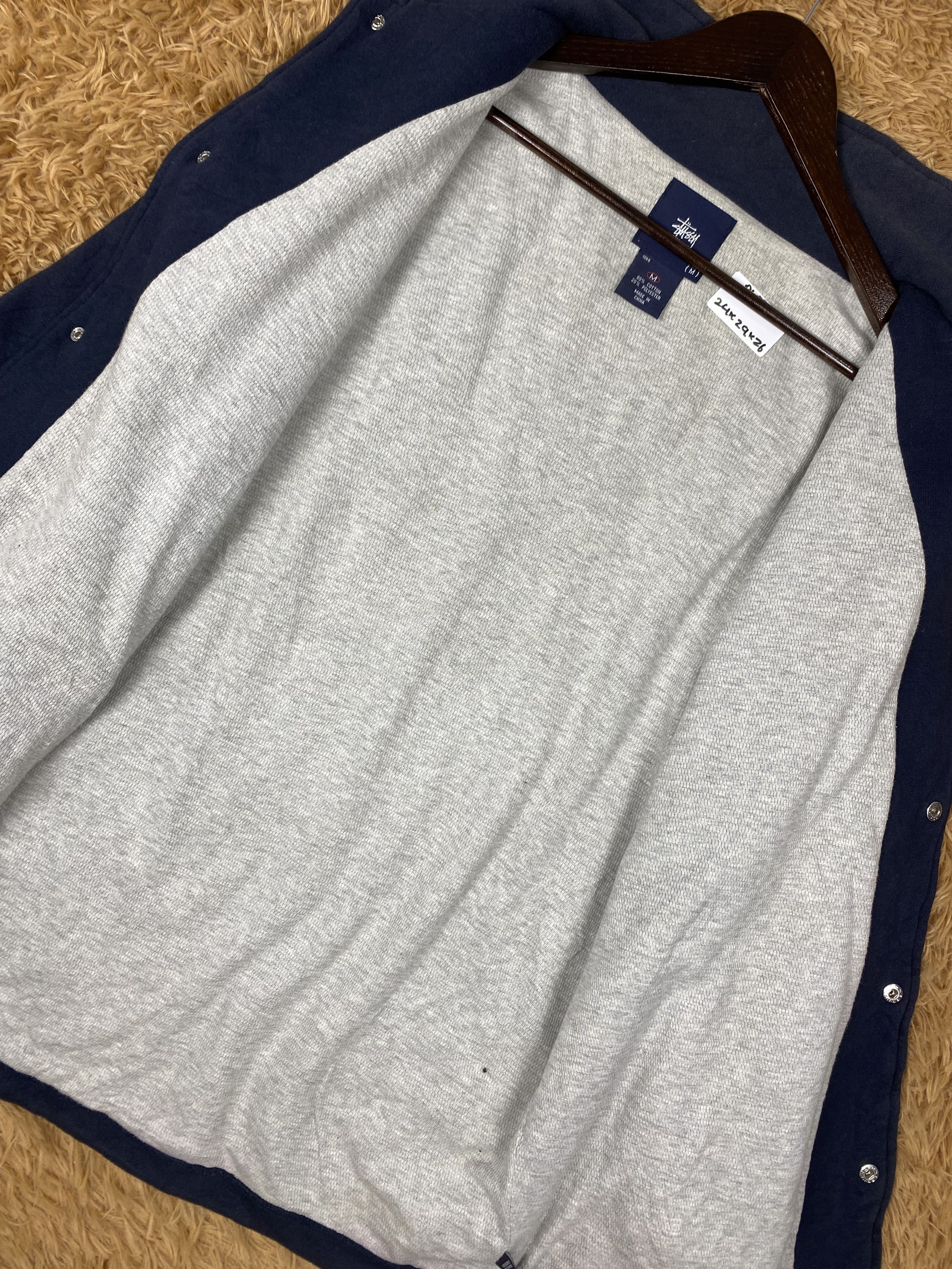 Stussy Vintage Stussy Button Up Sweatshirts PS0359 Size US M / EU 48-50 / 2 - 6 Thumbnail