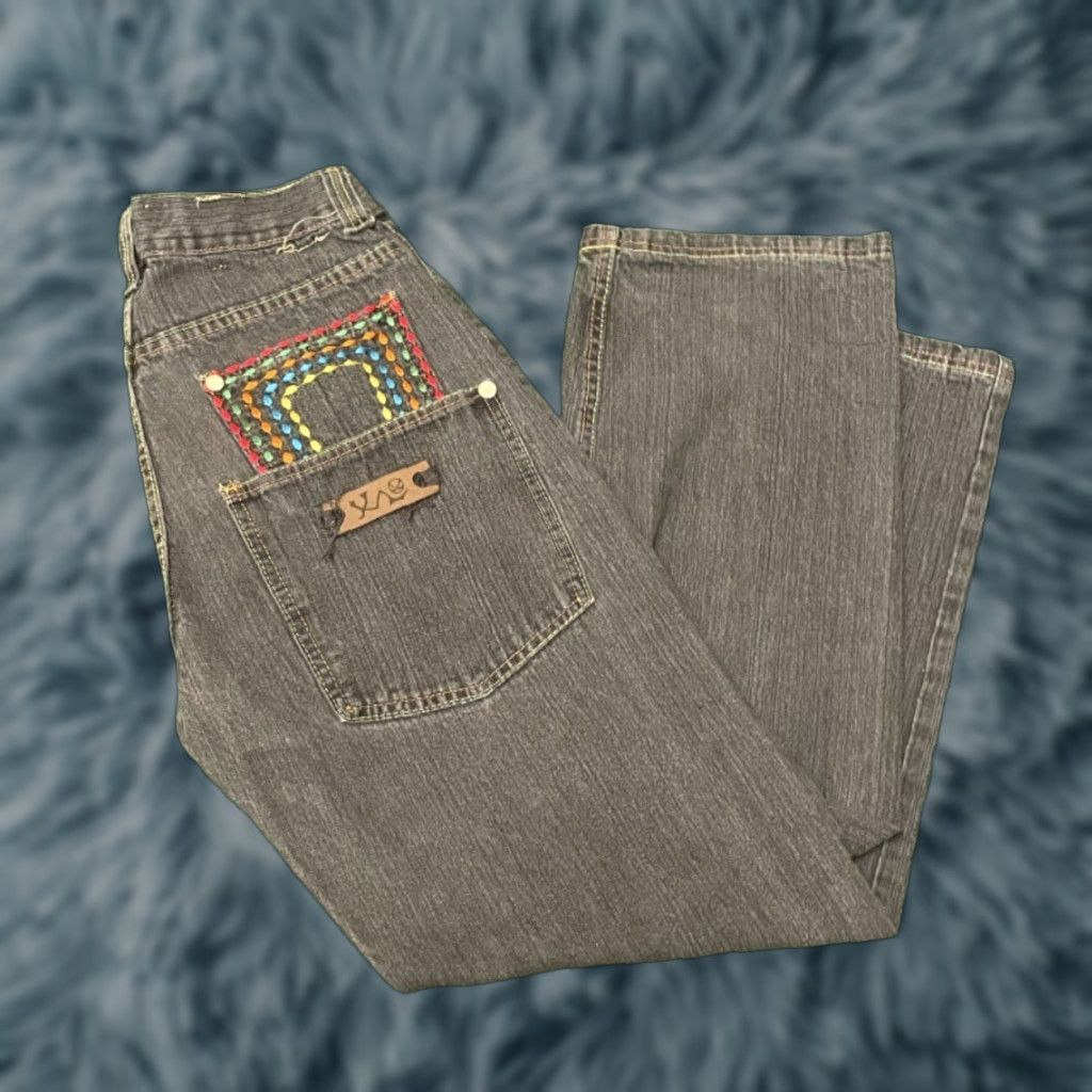 JNCO VINTAGE Y2K Baggy Skater Grunge Jeans VTG Mens Size 30 Embroidered JNCO Style Wide-Leg Size US 30 / EU 46 - 1 Thumbnail