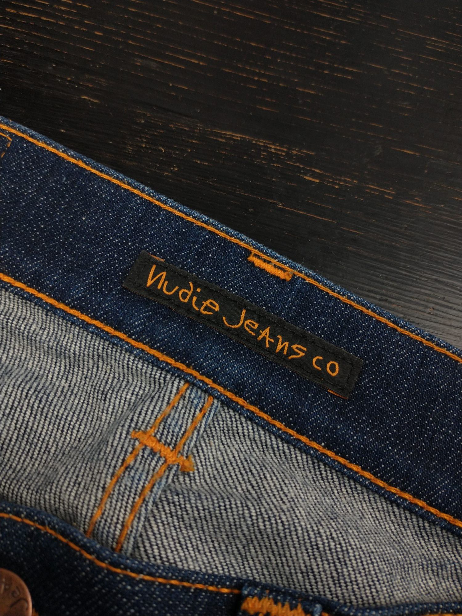 Nudie Jeans Nudie Jeans Grim Tim Dry Open Navy Size W31 L32 Mens Size US 31 - 3 Thumbnail