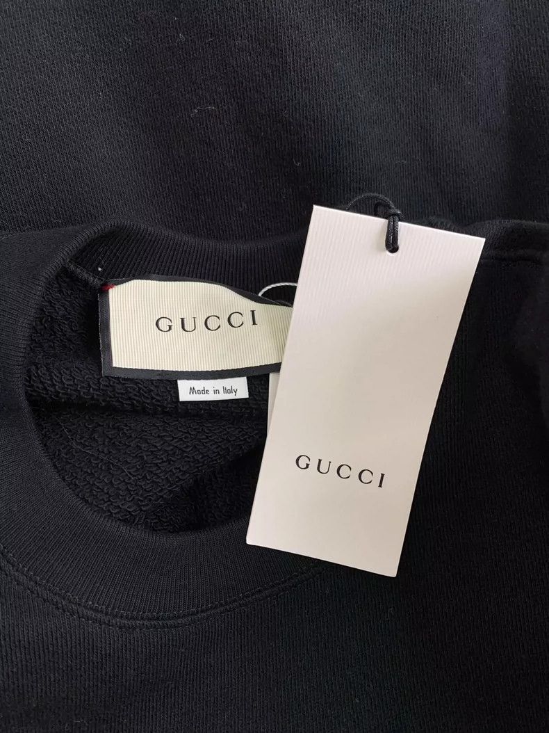 Gucci Gucci Black sequin stud bead logo sweatshirt Size US XS / EU 42 / 0 - 4 Thumbnail