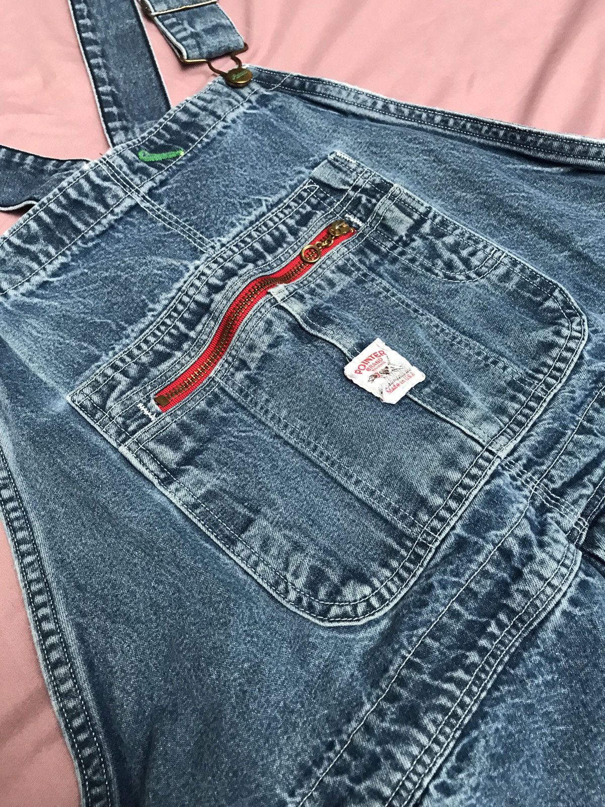 Pointer MADE IN USA Vintage POINTER denim bib coverall Size US 35 - 5 Thumbnail