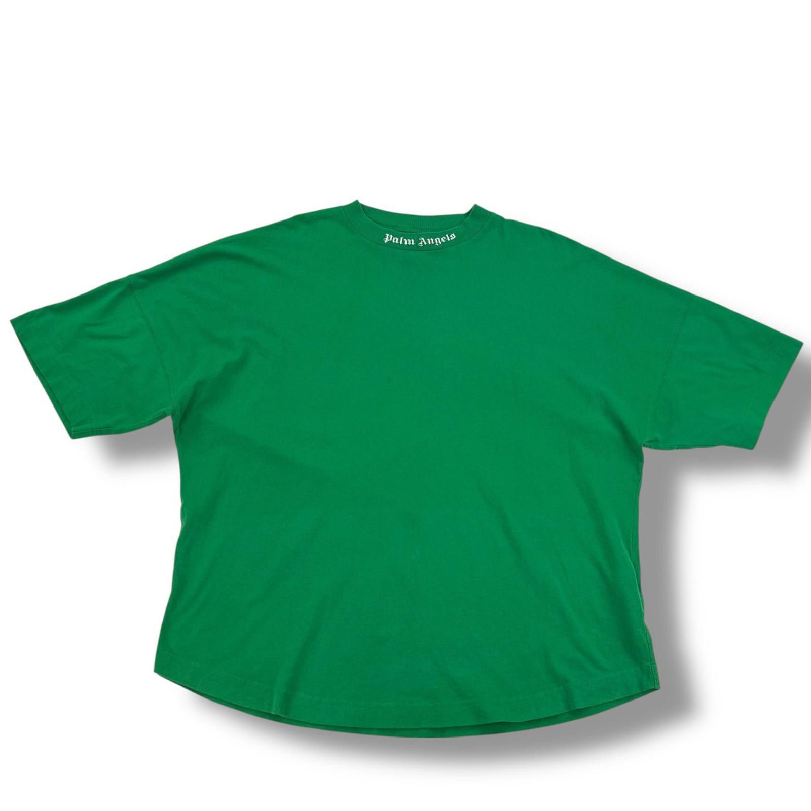 Palm Angels Palm Angels Green Spellout T Shirt Size US XL / EU 56 / 4 - 3 Thumbnail