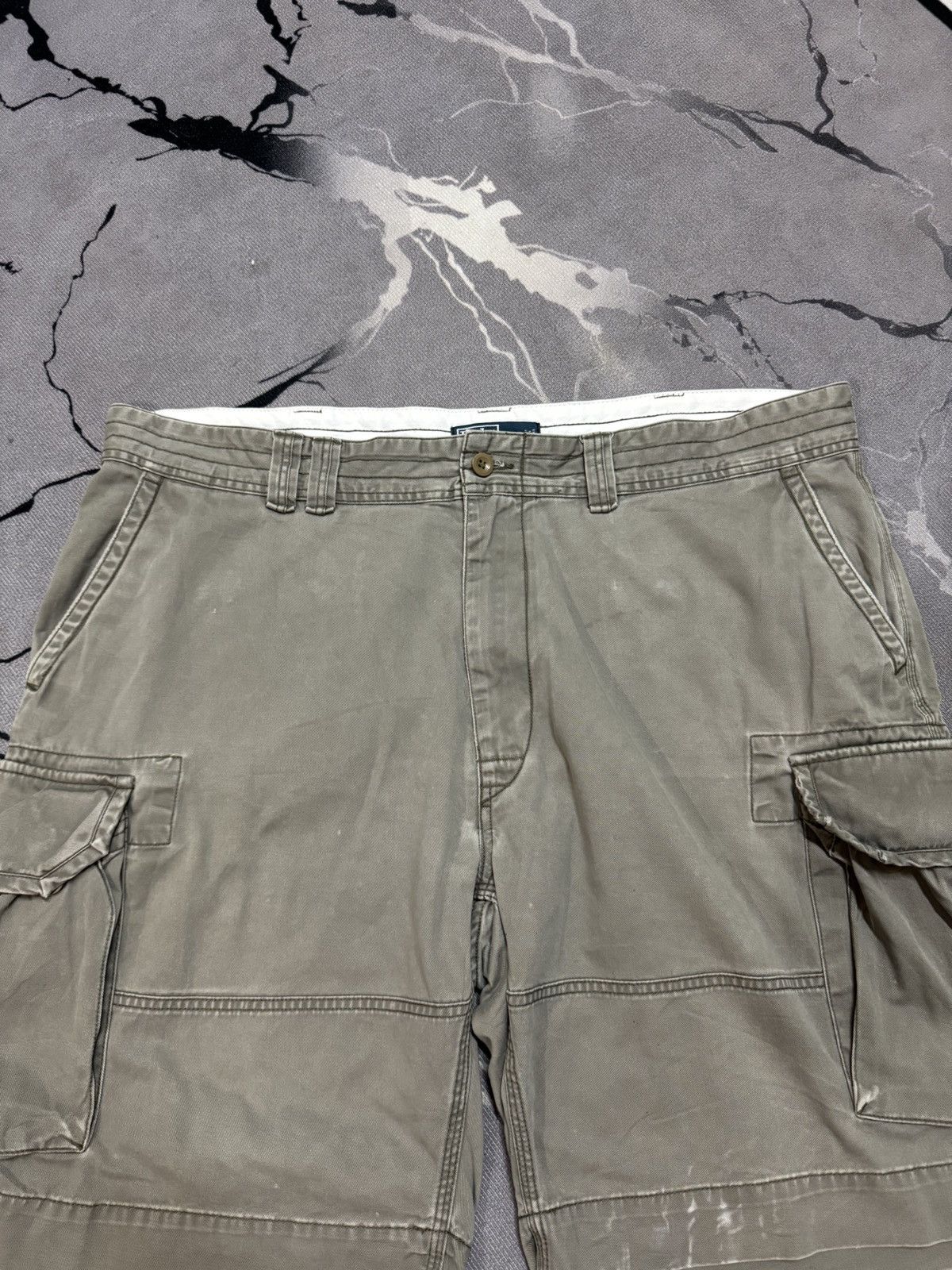 Polo Ralph Lauren Vintage Trashed Sun Faded Polo Ralph Lauren Short Pants Size US 42 / EU 58 - 2 Thumbnail