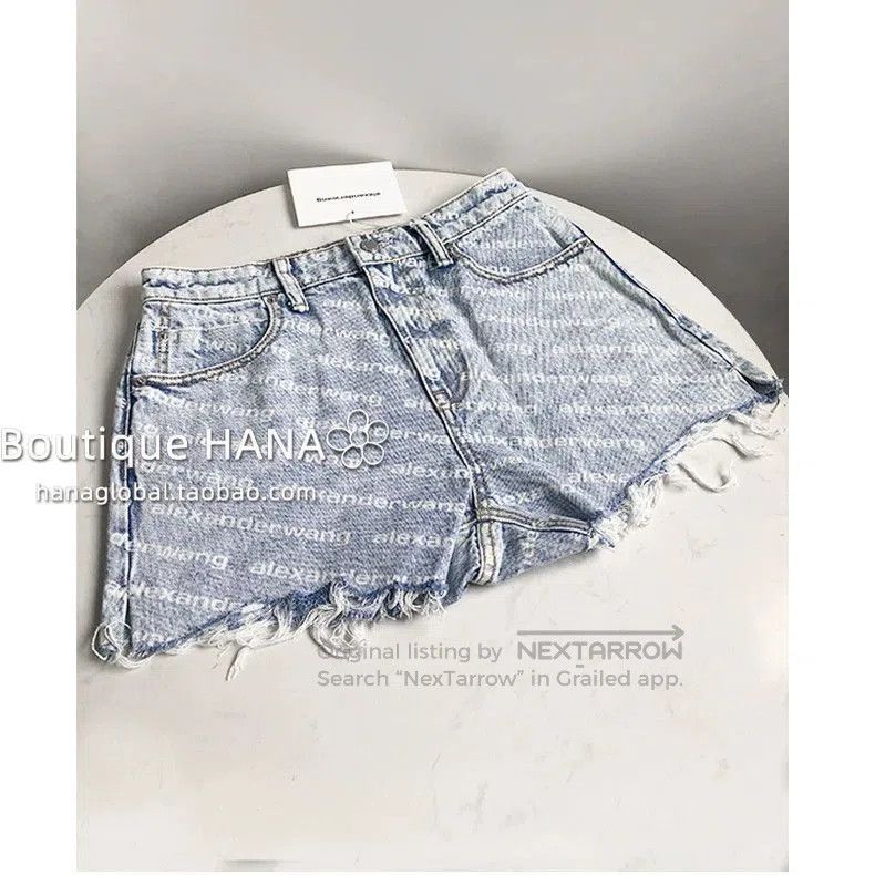 Alexander Wang Alexander Wang Bite Logo Denim Shorts . Size US 30 / EU 46 - 1 Thumbnail