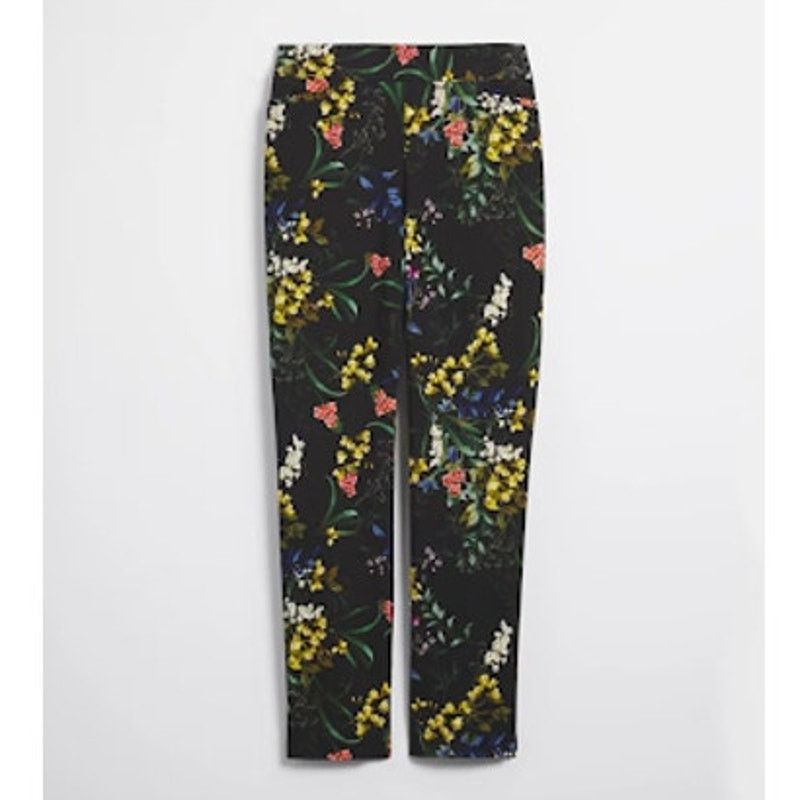 Chicos Chico's Brigitte Floral Ankle Pants Pullon Sz 4T US 20 Tall Size 42" / US 20 - 1 Thumbnail