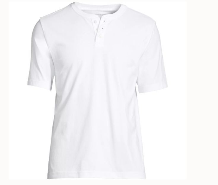 Lands' End lands end new white cotton Henley shirt 4xl Size US XXL / EU 58 / 5 - 1 Preview