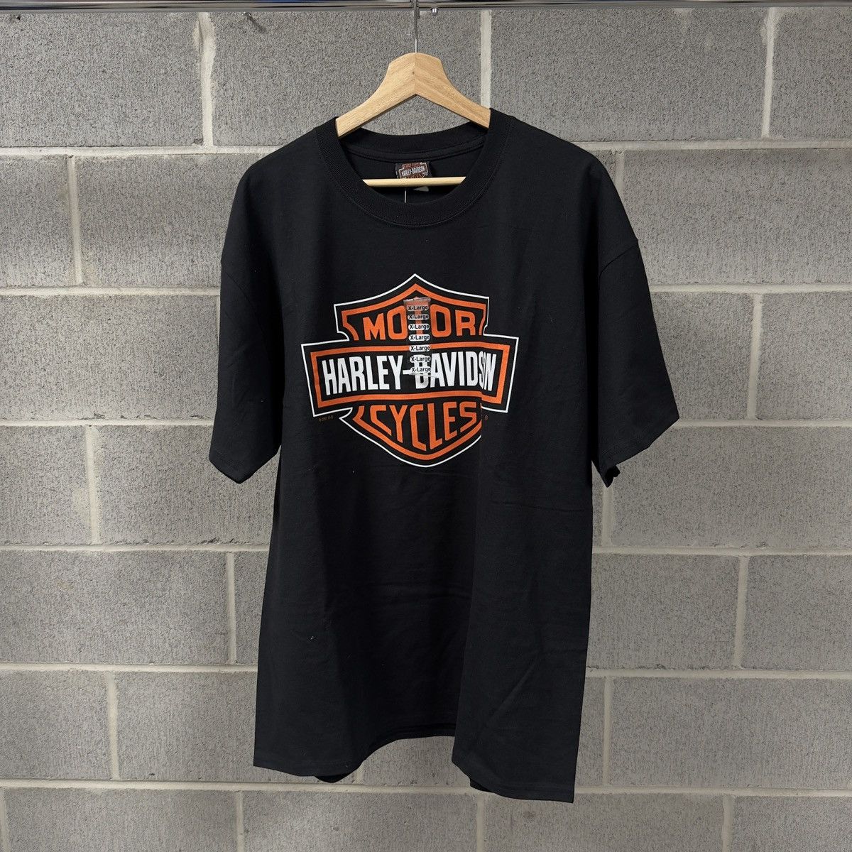 Harley Davidson Vintage Harley Davidson Big Logo Shirt Biker WCC Size US XL / EU 56 / 4 - 1 Thumbnail