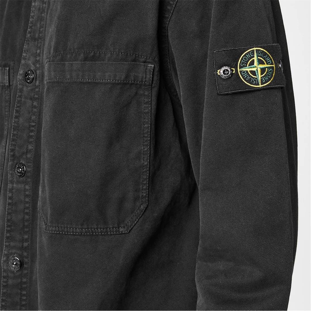 Stone Island o1g2r1mq0526 Button Overshirt in Nero Size US L / EU 52-54 / 3 - 5 Thumbnail