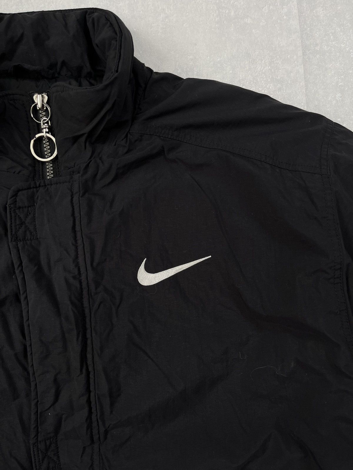 Nike × Vintage 90's NIKE RETRO RARE BIG SWOOSH LOGO Y2K DOWN PUFFER JACKET Size US S / EU 44-46 / 1 - 3 Thumbnail