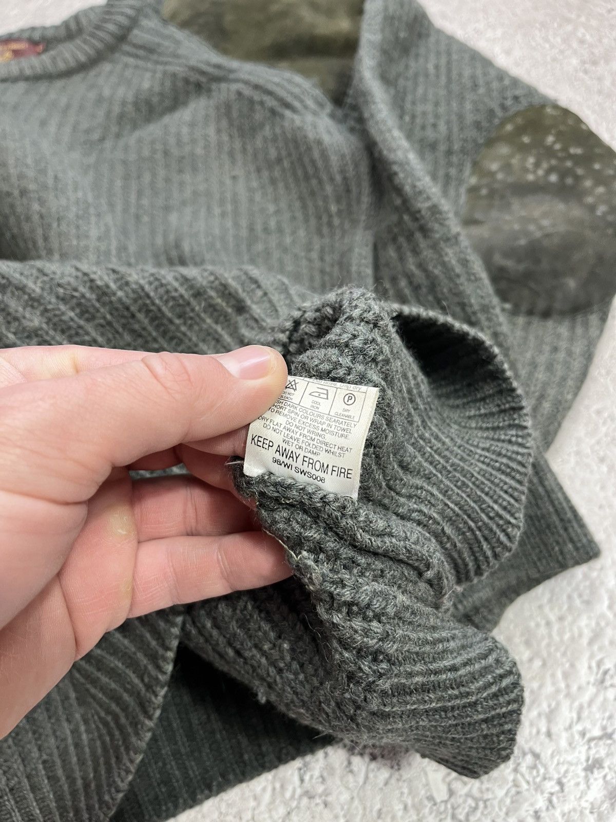 Other Town & Country by Bonart British Wool Sweater Elbow UK L Size US L / EU 52-54 / 3 - 7 Thumbnail