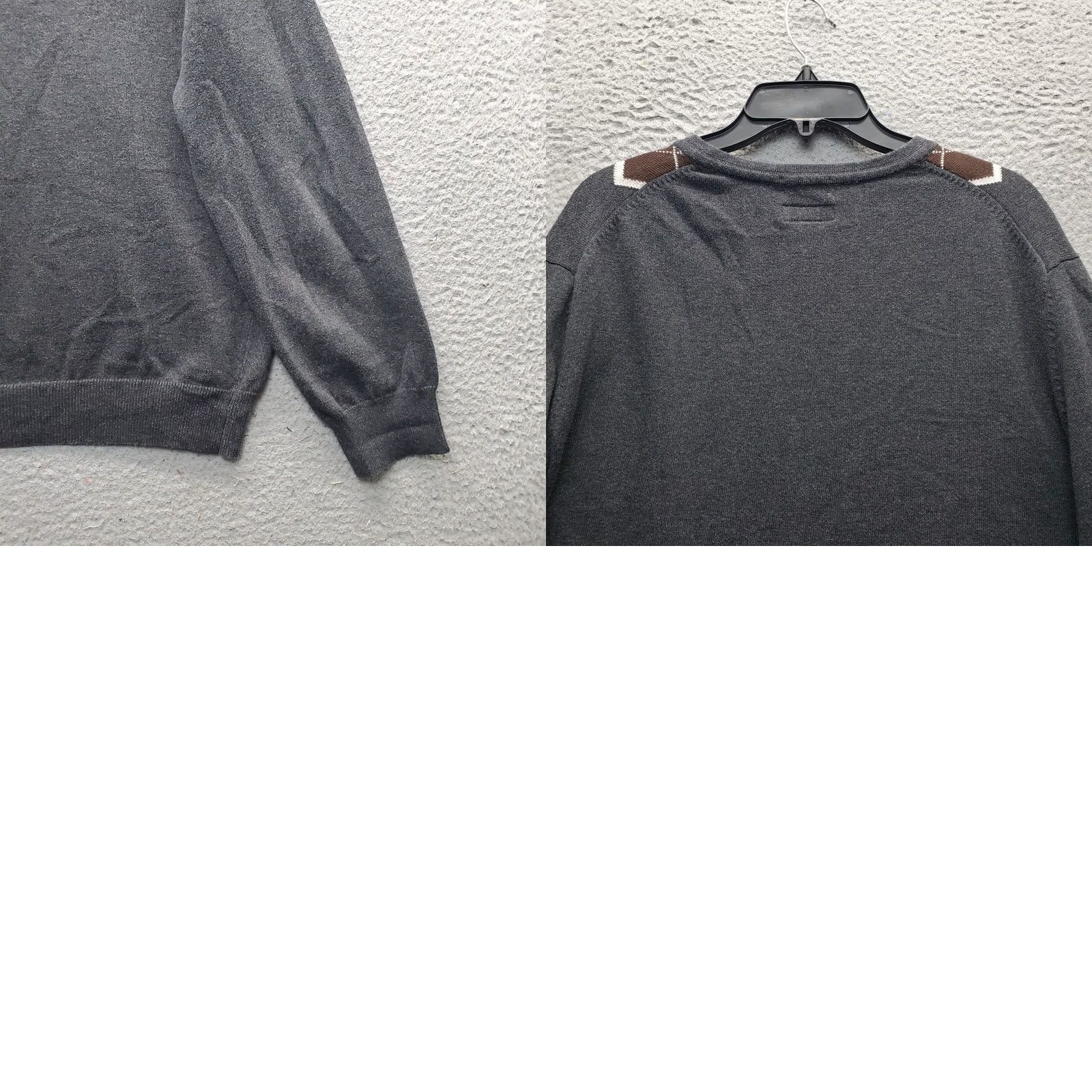 Stafford Stafford Mens XL Multicolor Argyle Diamond Pima Cotton V Neck Sweater Size US XL / EU 56 / 4 - 8 Thumbnail