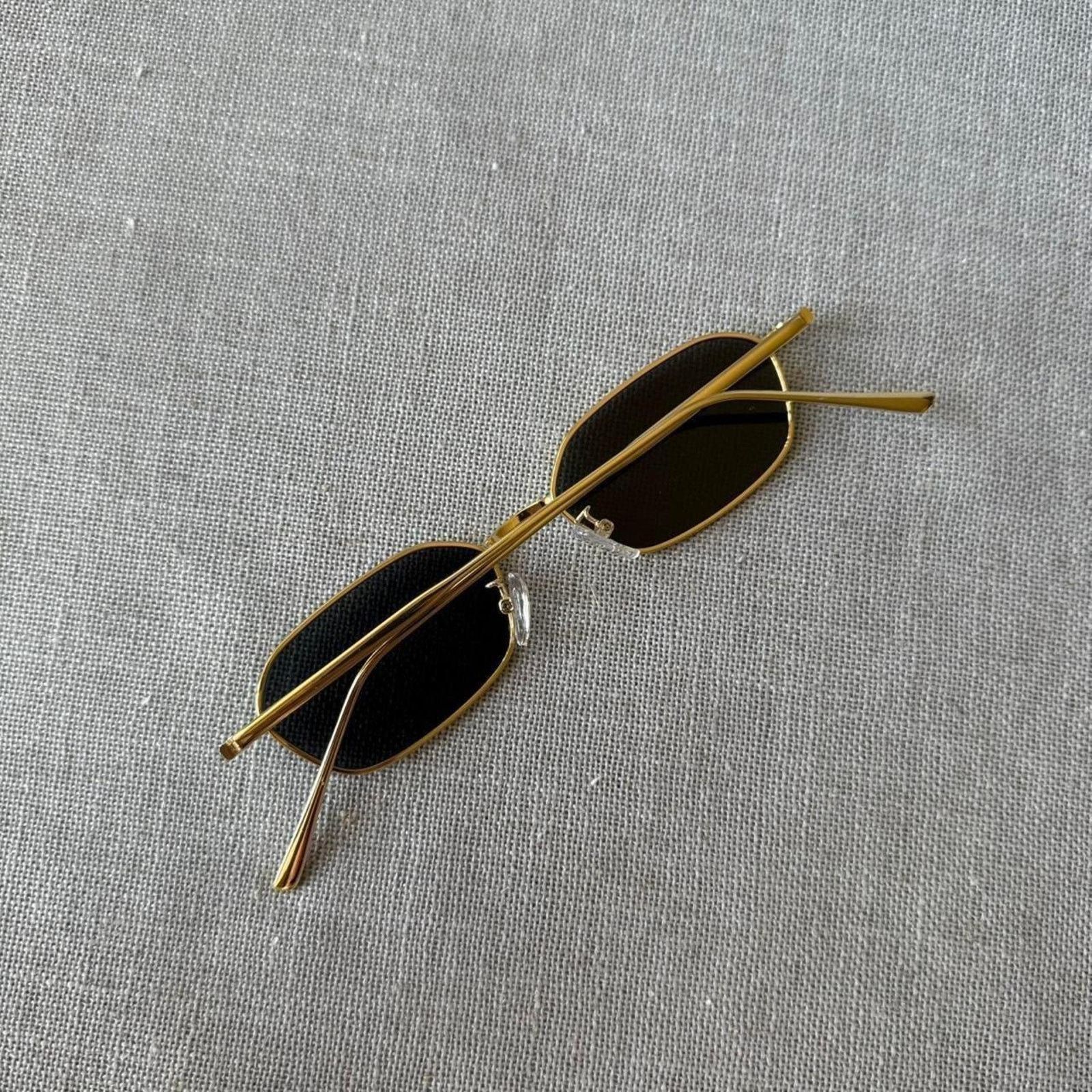 Other Sleek rectangle gold frame sunglasses MENS1 Size ONE SIZE - 4 Thumbnail