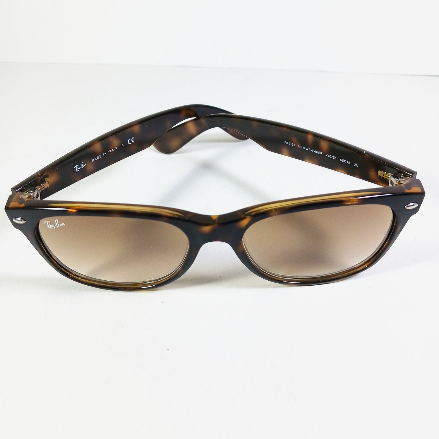 RayBan Ray Ban RB2132 Tortoise Brown New Wayfarer Sunglasses w/Case Size ONE SIZE - 6 Thumbnail