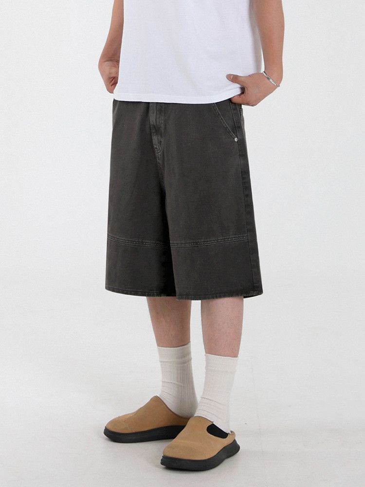 Japanese Brand × Jean Retro loose high street casual denim shorts Size US 32 / EU 48 - 1 Thumbnail