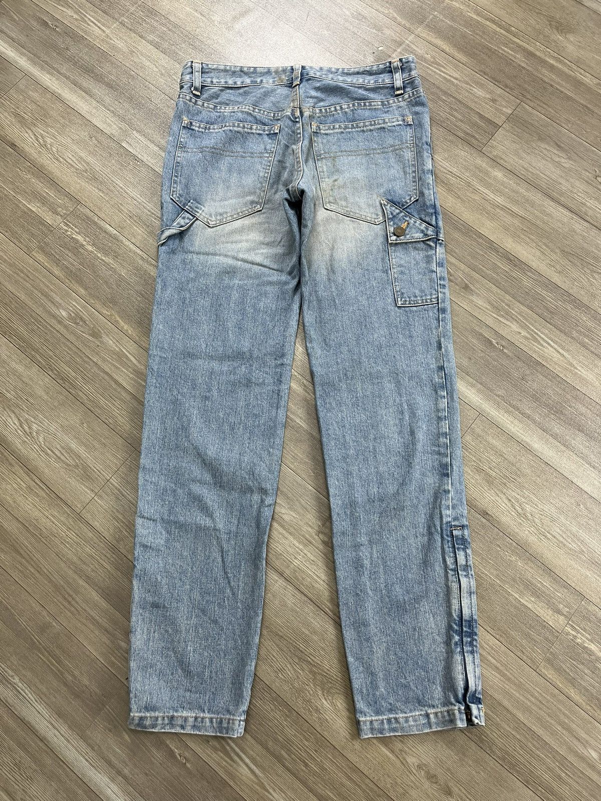 Issey Miyake 2000s Tsumori Chisato Issey Miyake Carpenter Faded Jeans Size US 29 - 17 Thumbnail