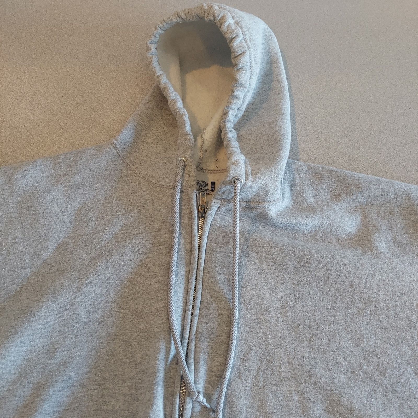 Fruit Of The Loom Hoodie Sweatshirt Men's 3XL Gray Long Sleeve FOTL Full Zip Size US XXL / EU 58 / 5 - 5 Thumbnail