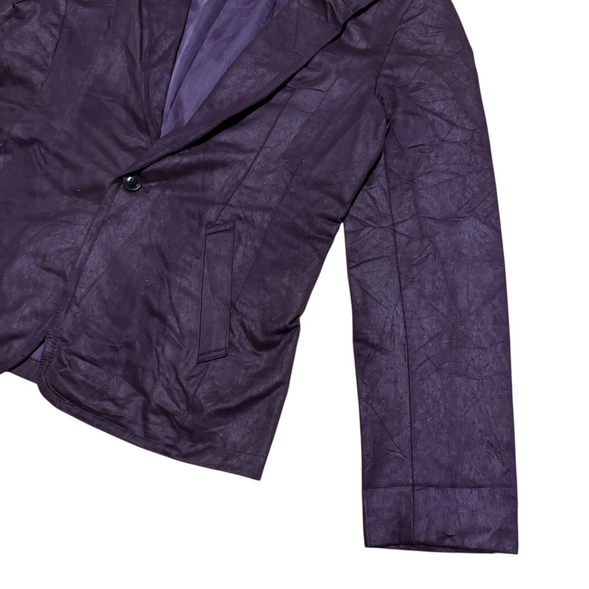 Tornado Mart Tornado Mart Glossy Minimalist Blazer Jacket Size 40R - 4 Thumbnail
