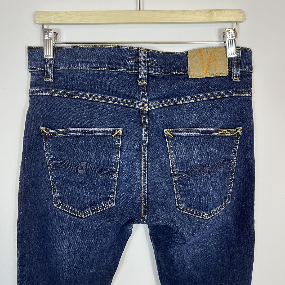 Nudie Jeans Nudie Jeans Co. Grim Tim New Ink Denim Blue Jeans Streetwear Size US 31 - 11 Thumbnail