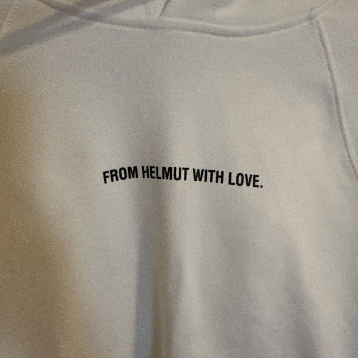 Helmut Lang Helmut Lang White Pull Over Hoodie Size Small Size US S / EU 44-46 / 1 - 2 Thumbnail