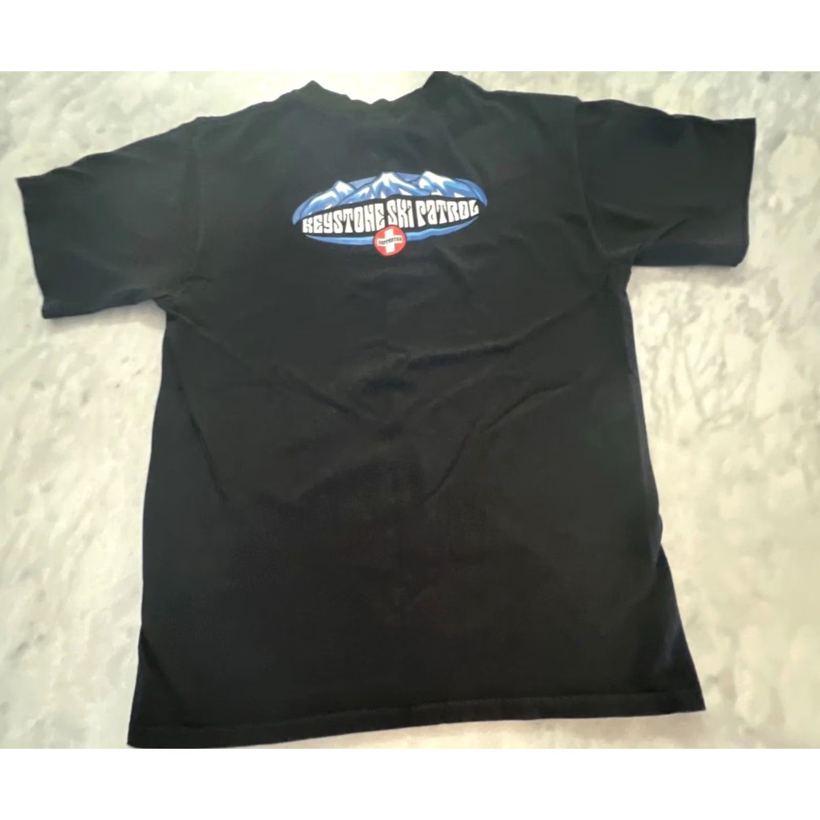 Anvil Keystone Ski Patrol supporter T Shirt Men’s M Black Graphics Double Sided Anvil Shirt Size US M / EU 48-50 / 2 - 6 Thumbnail
