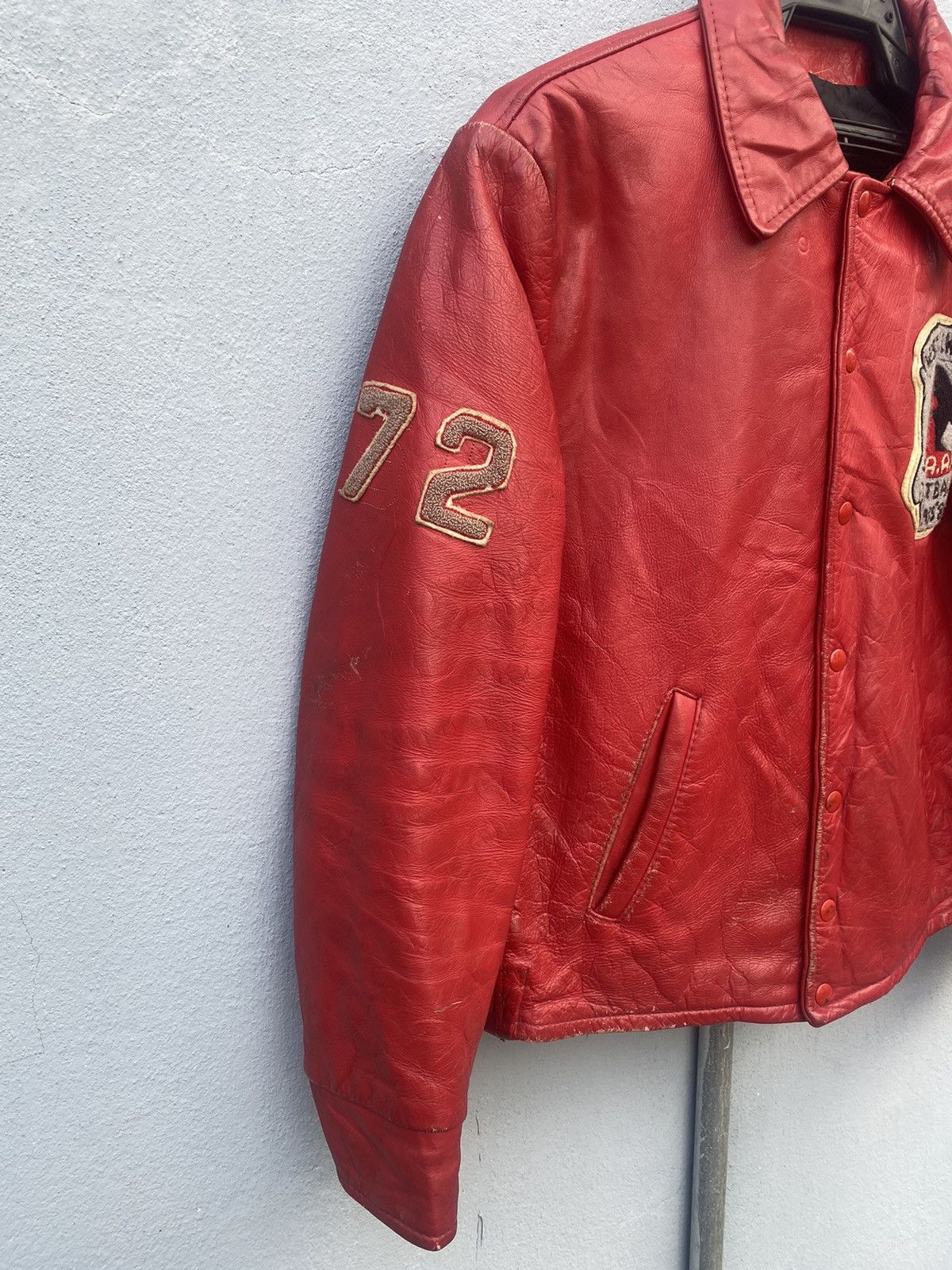 Vintage Vintage 81’ West Hill Football Leather Jacket Size US M / EU 48-50 / 2 - 9 Thumbnail