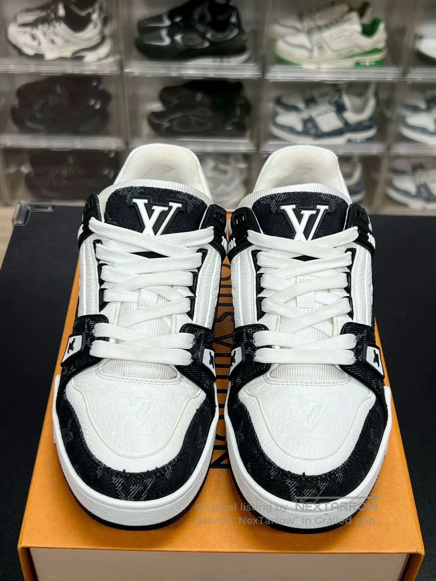 Louis Vuitton lv trainer black and white sneakers size 37.5. Size US 5.5 / IT 35.5 - 2 Thumbnail