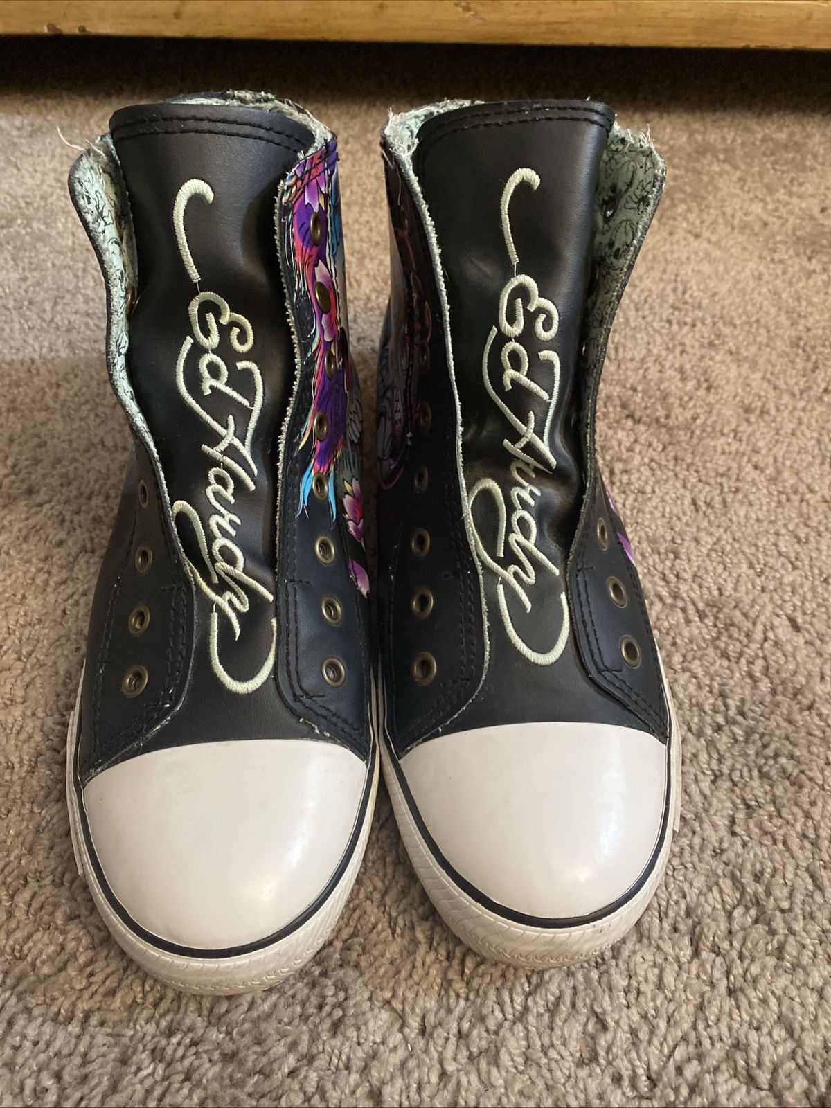 Ed Hardy Rare!Vintage Y2K Ed Hardy Hi top Sneakers size 11 Size US 11 / EU 44 - 12 Thumbnail